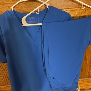 Figs scrub set, royal blue, medium (Tall)